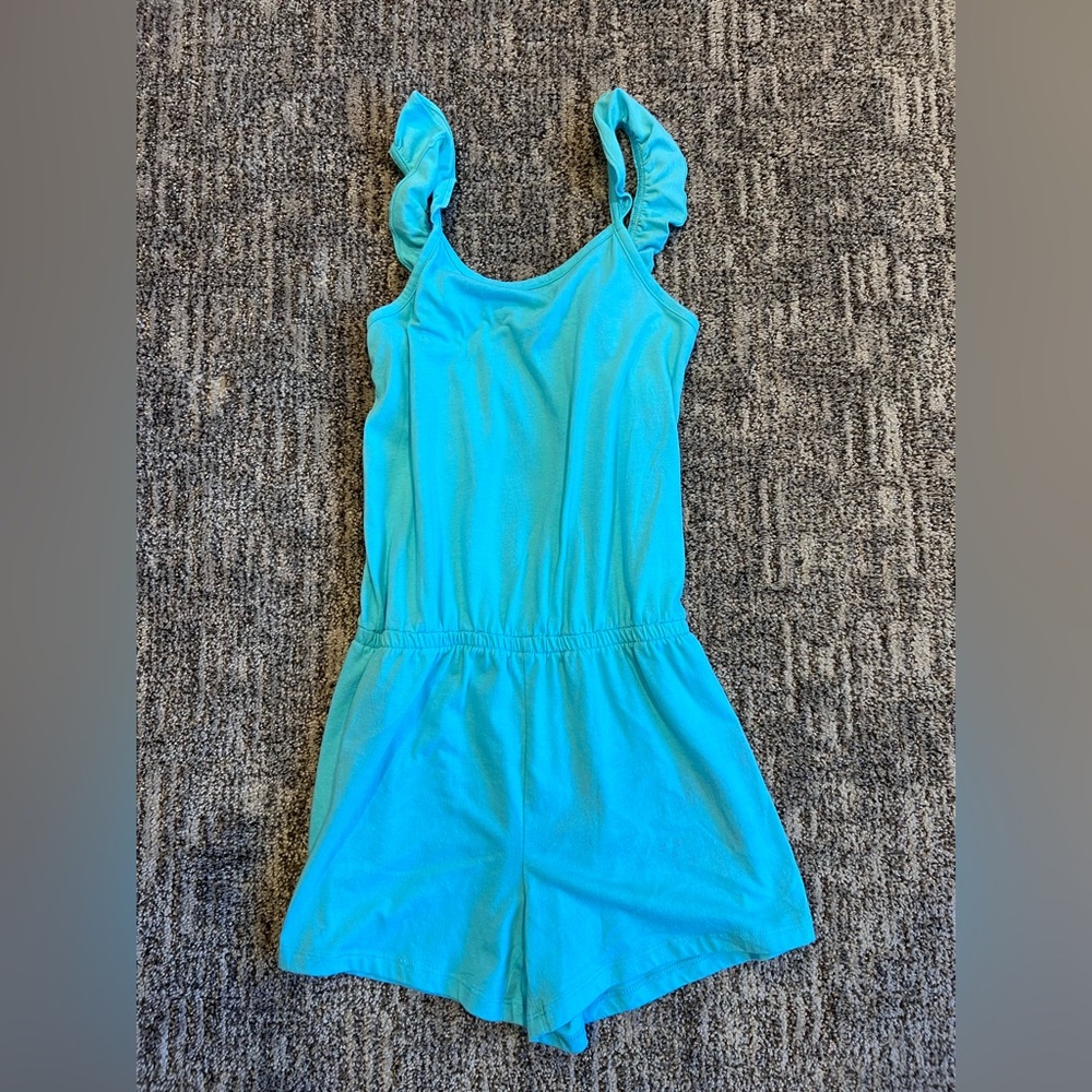 The Children's Place Turquoise Ruffle-Strap Romper